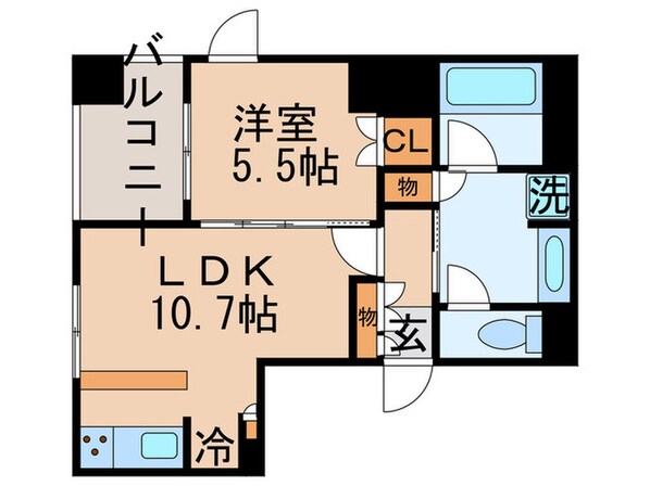 プライマル勝どきの物件間取画像